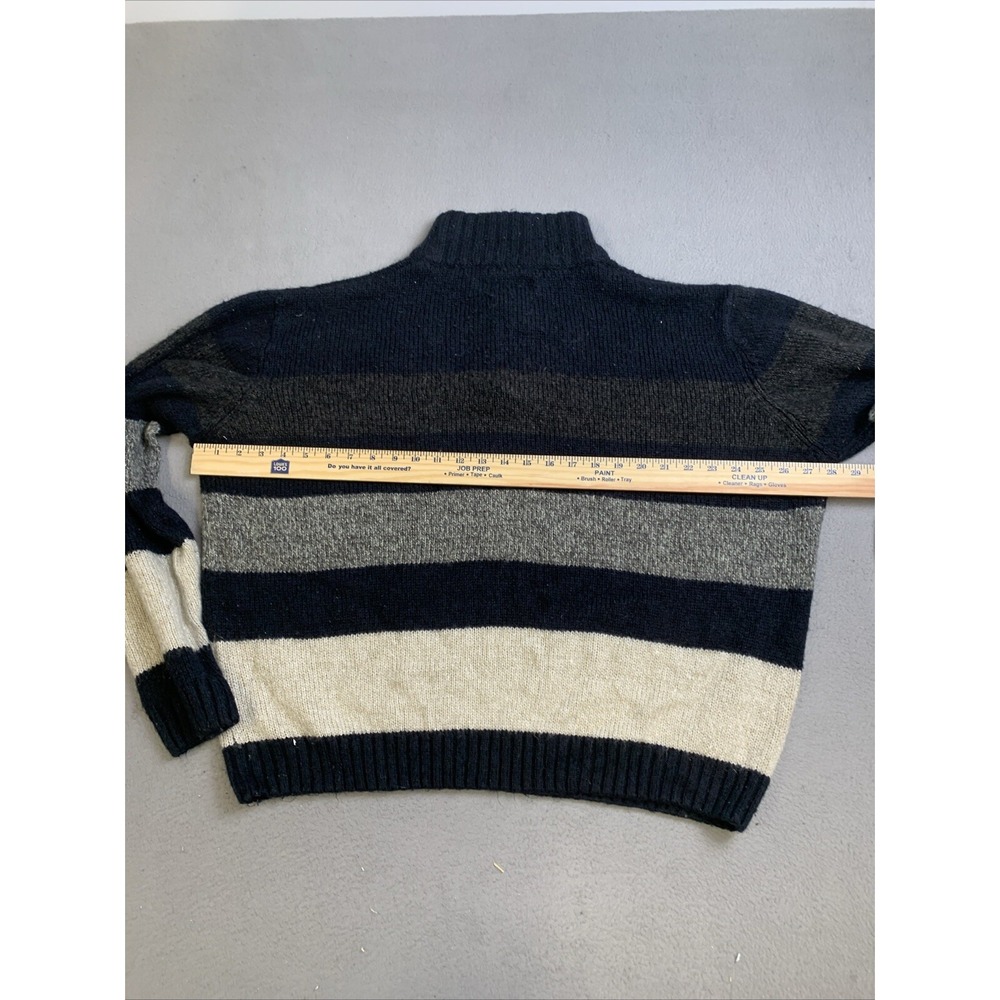 U.S. Polo Assn. Sweater Men's Size‎ XXL Zip Pullover Blue Grey White Striped - Picture 8 of 9